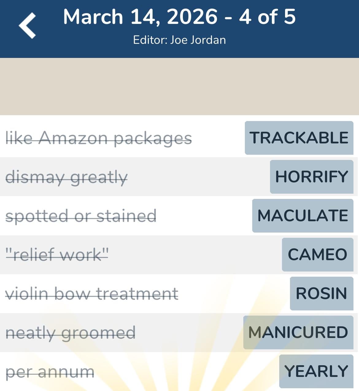 7 Little Words March 14 2026 4