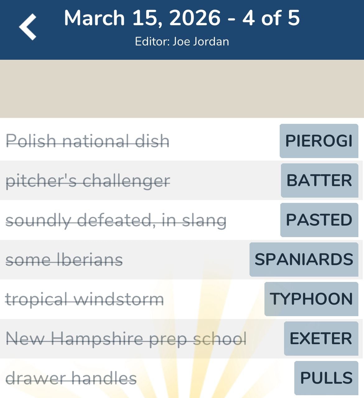 7 Little Words March 15 2026 4