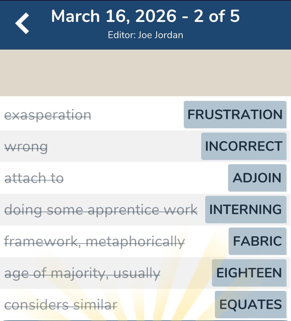 7 Little Words March 16 2026 2 7 Little Words March 16 2026 2