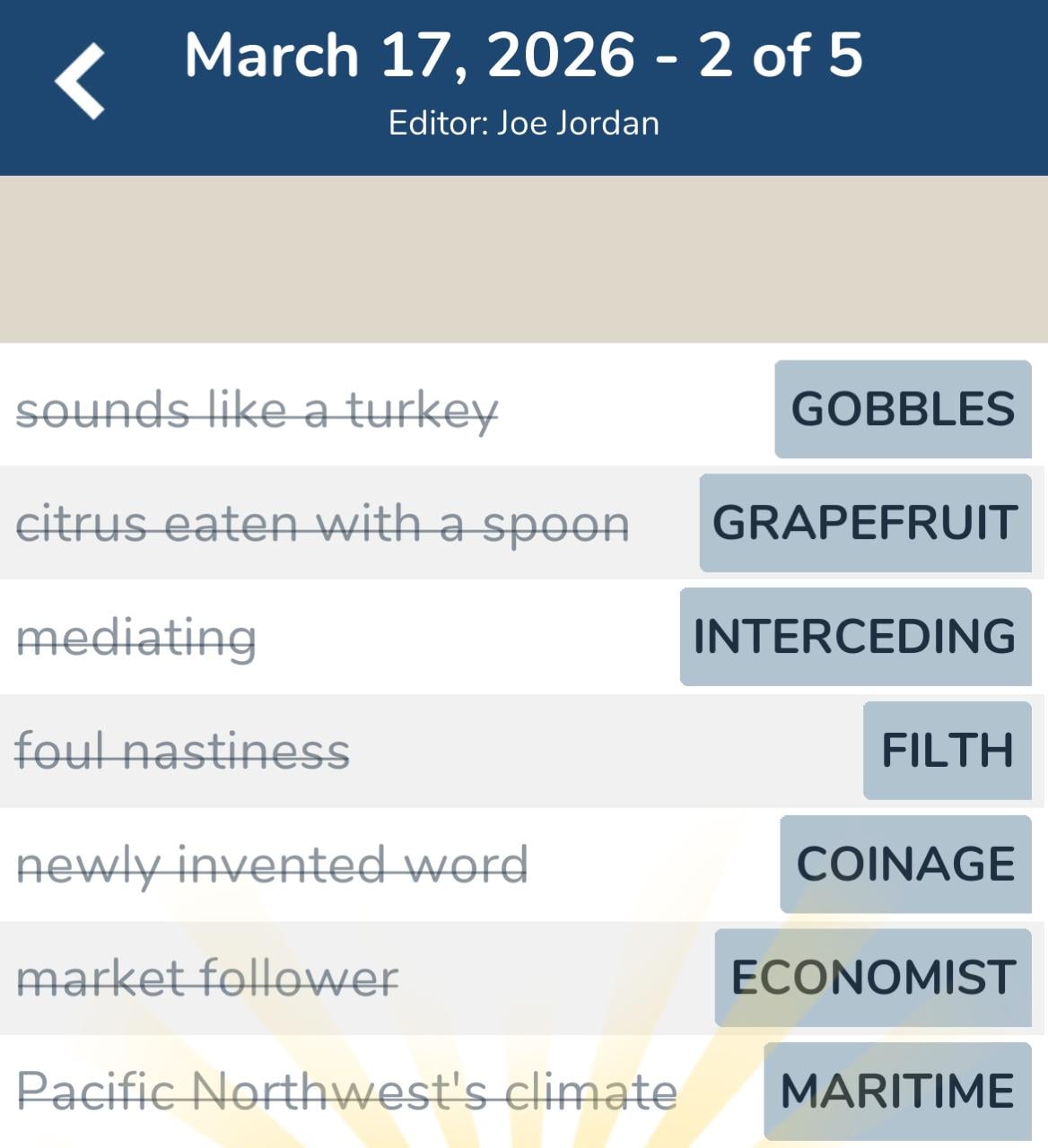 7 Little Words March 17 2026 2