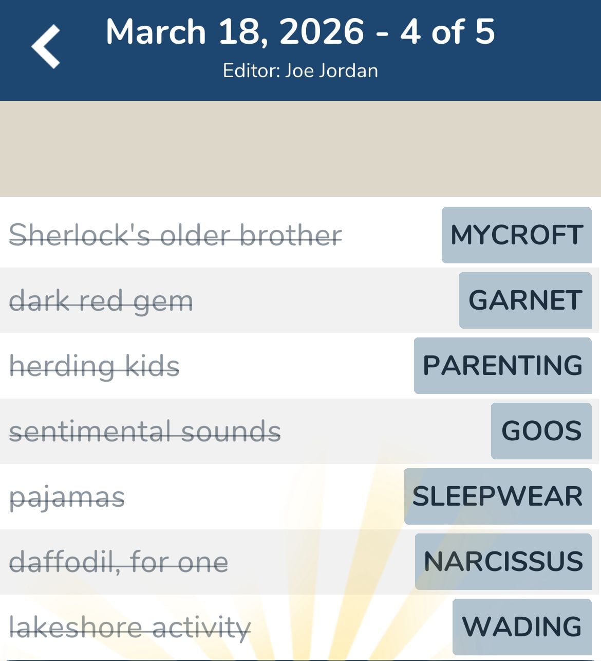 7 Little Words March 18 2026 4