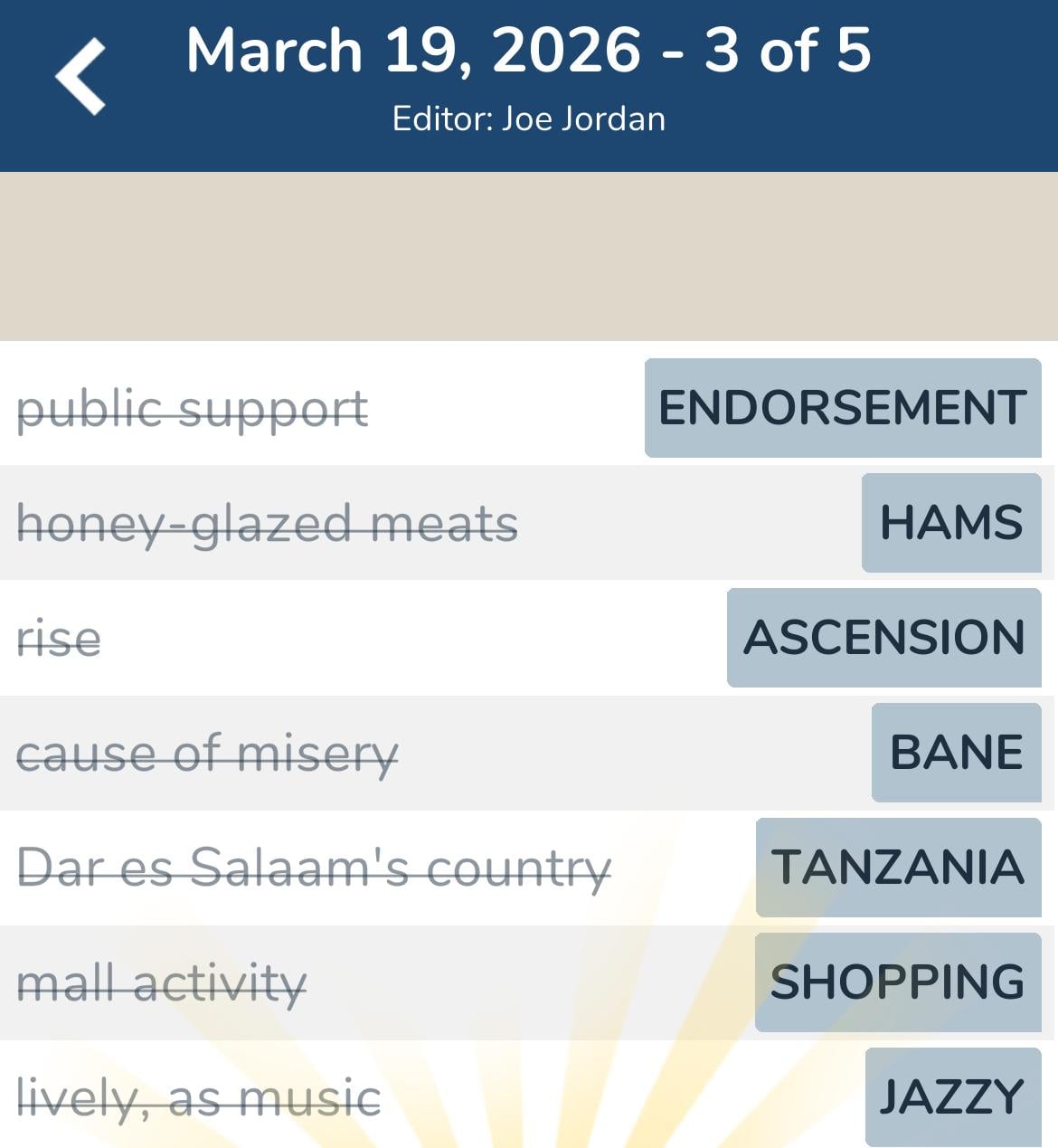 7 Little Words March 19 2026 3