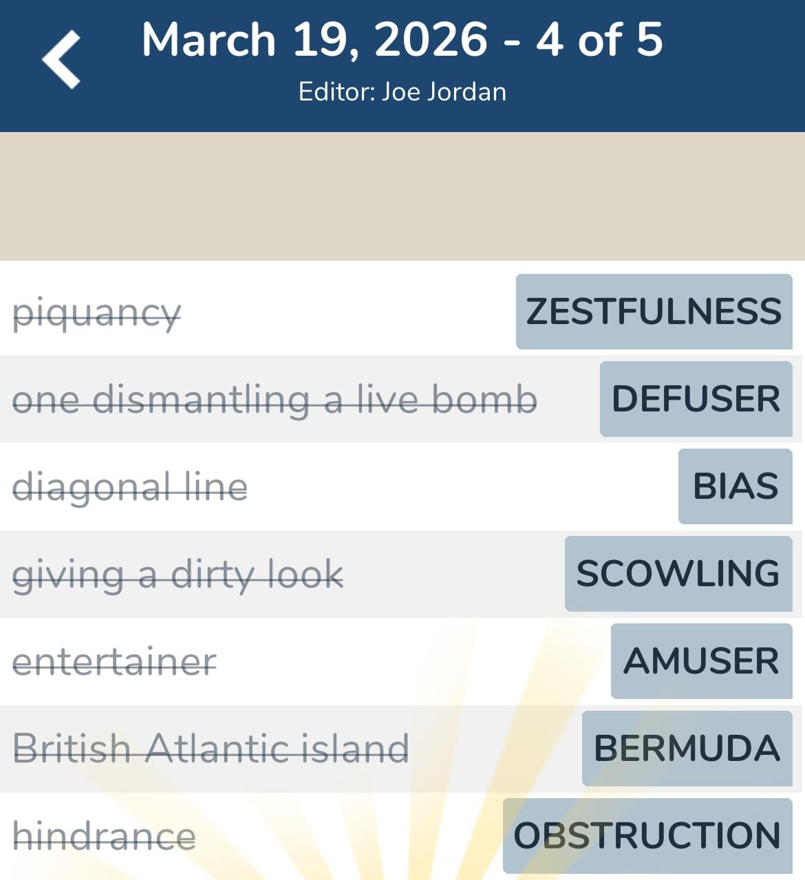 7 Little Words March 19 2026 4