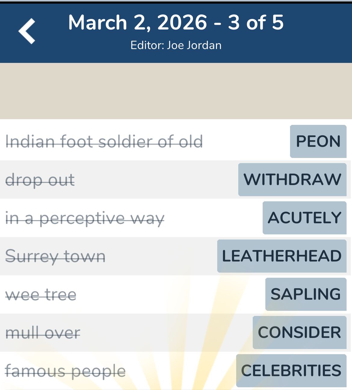 7 Little Words March 2 2026 3