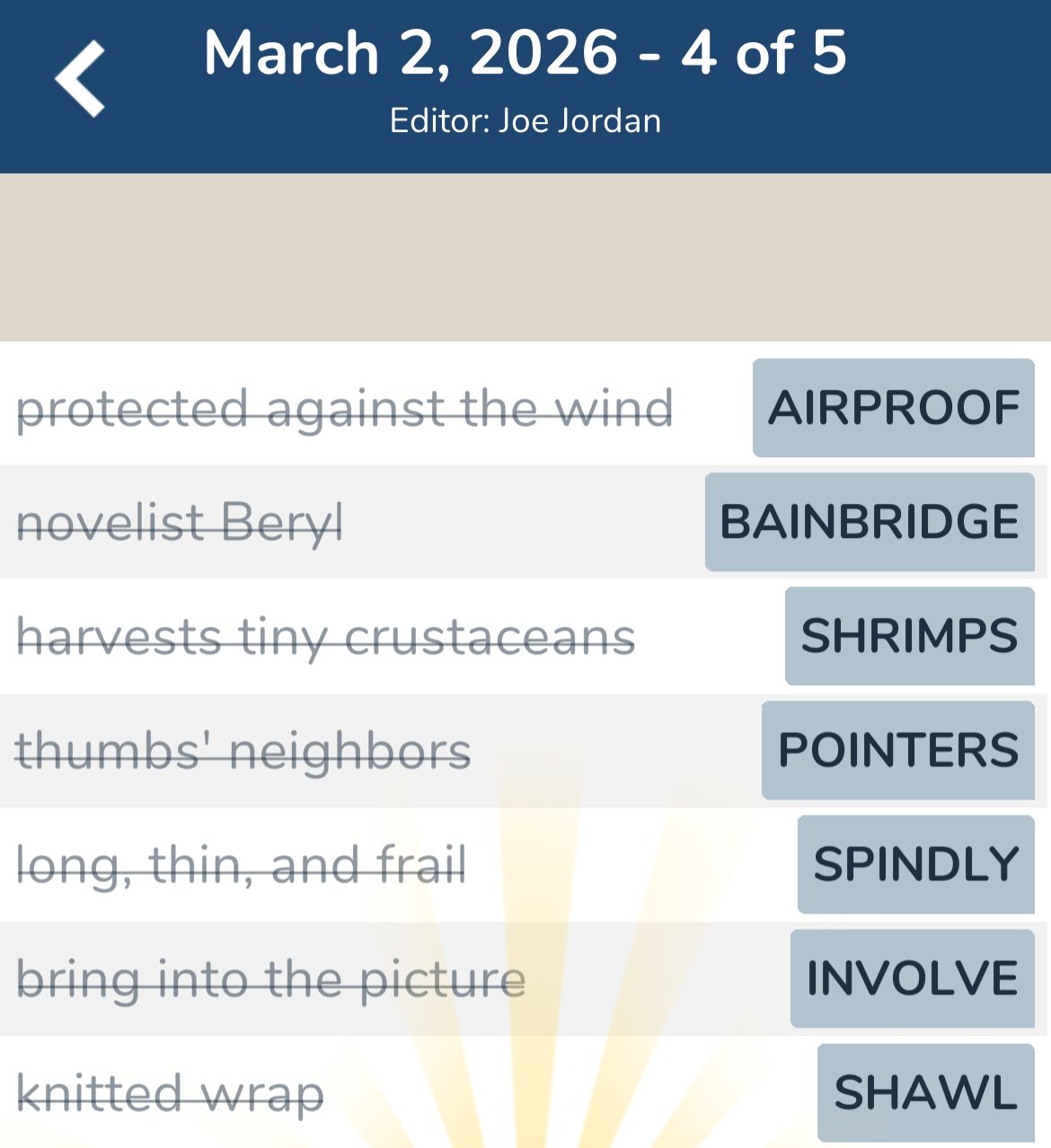 7 Little Words March 2 2026 4