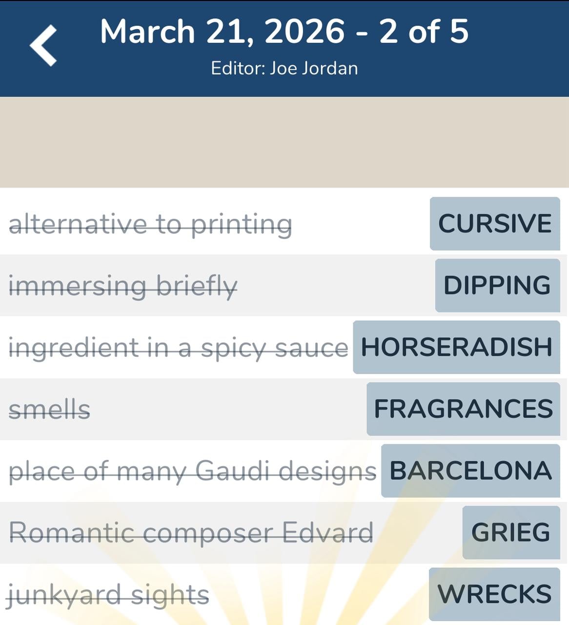 7 Little Words March 21 2026 2