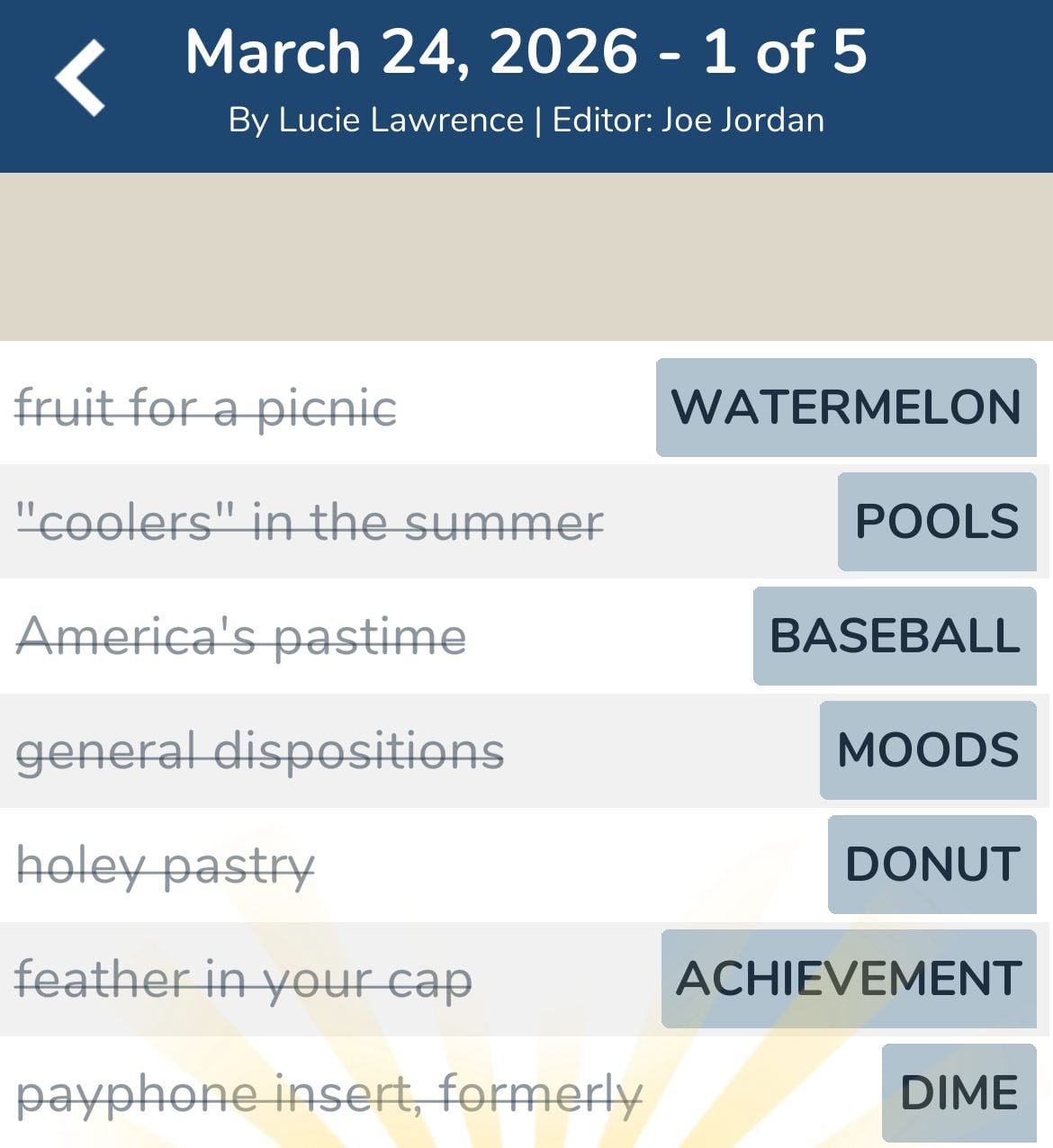 7 Little Words March 24 2026 1