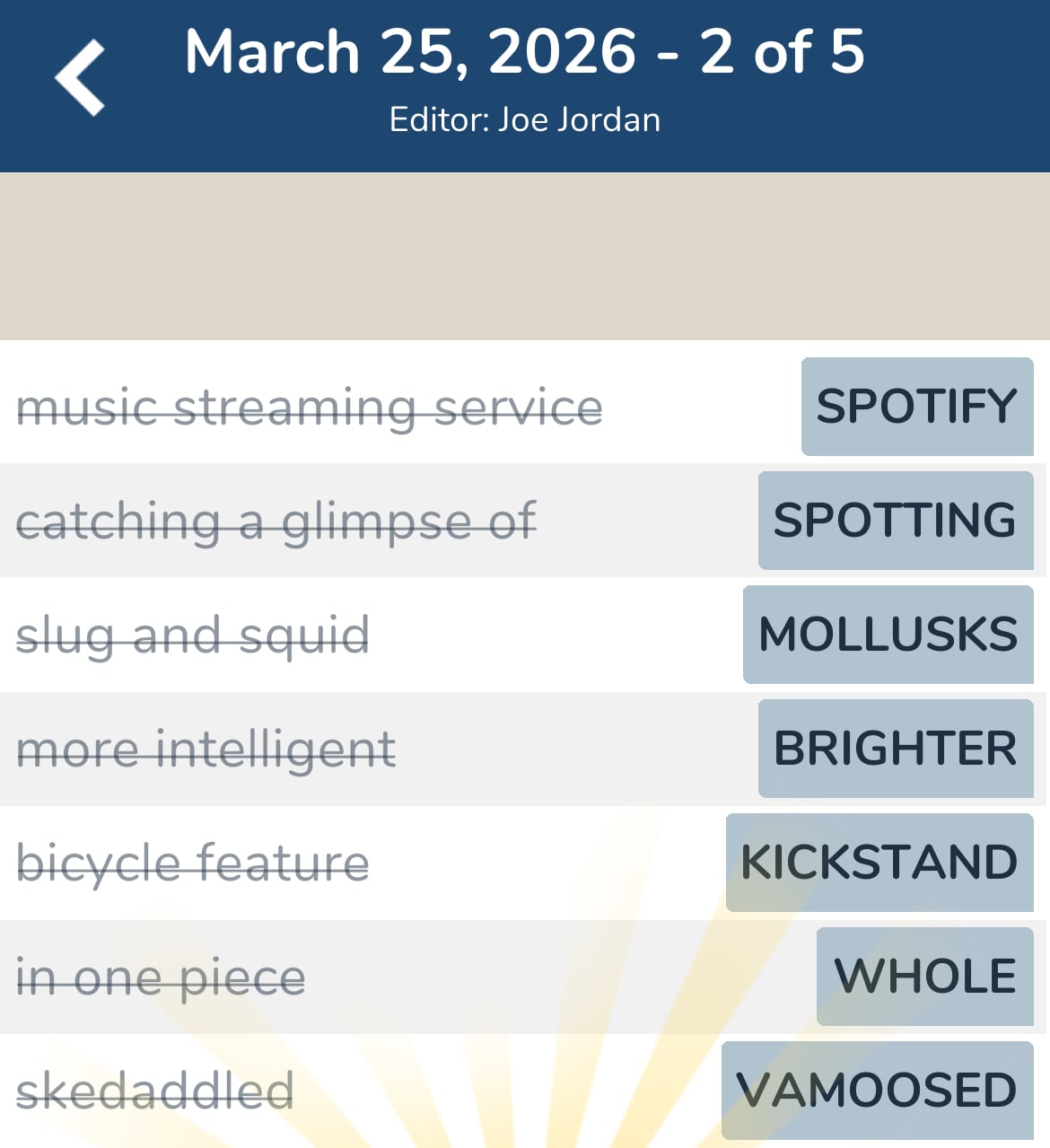 7 Little Words March 25 2026 2