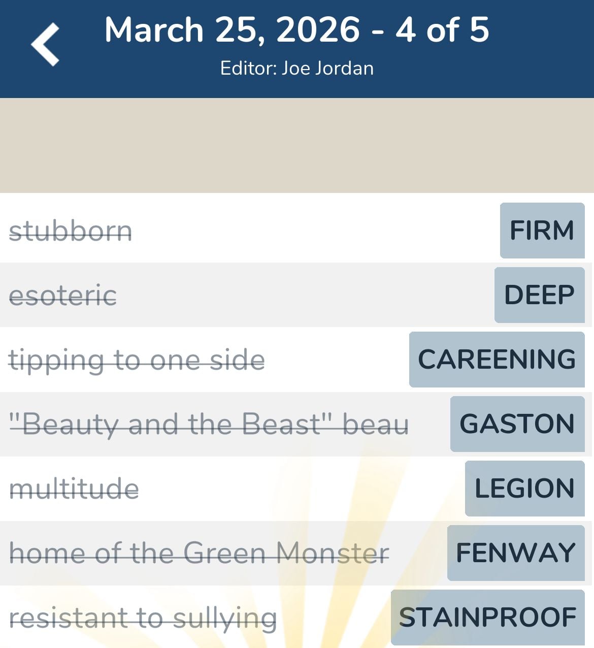 7 Little Words March 25 2026 4