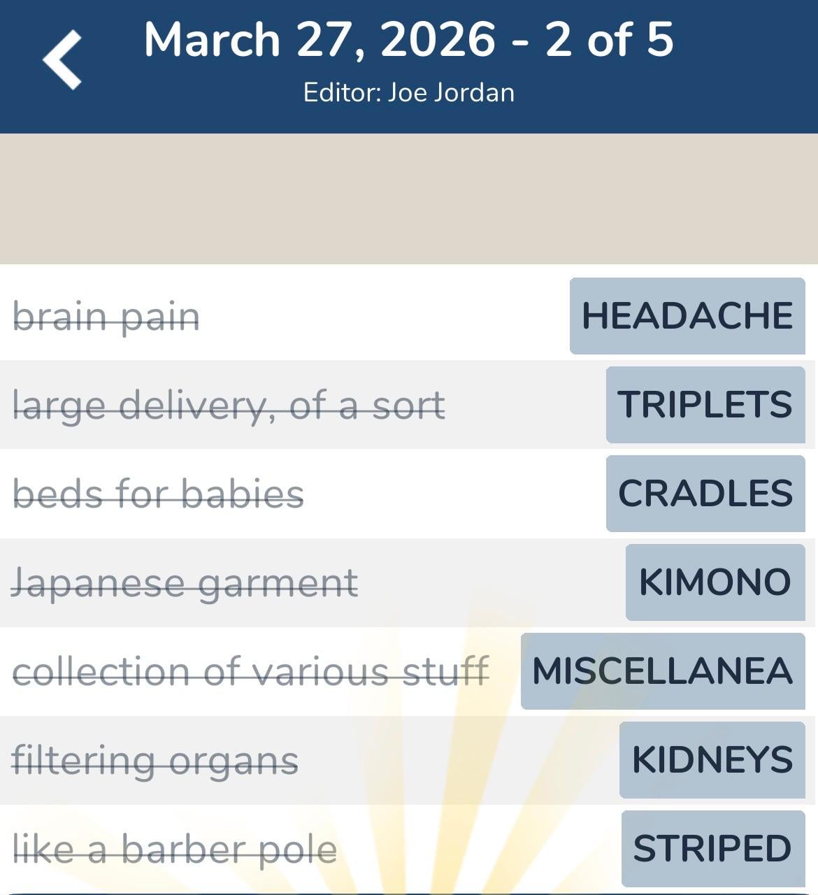 7 Little Words March 27 2026 2