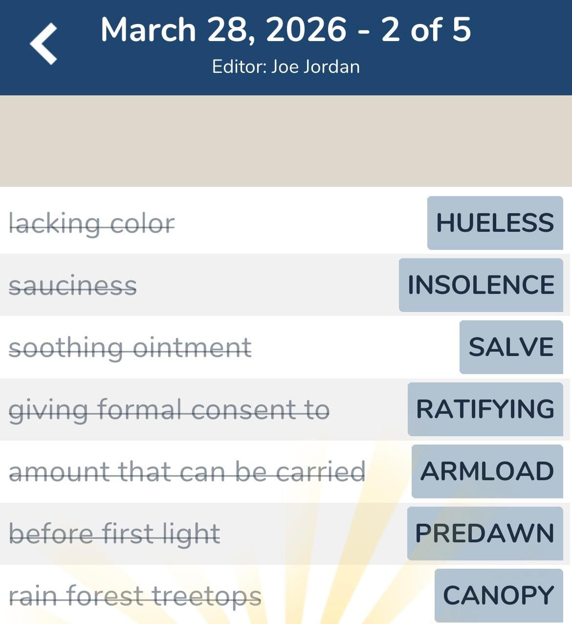 7 Little Words March 28 2026 2