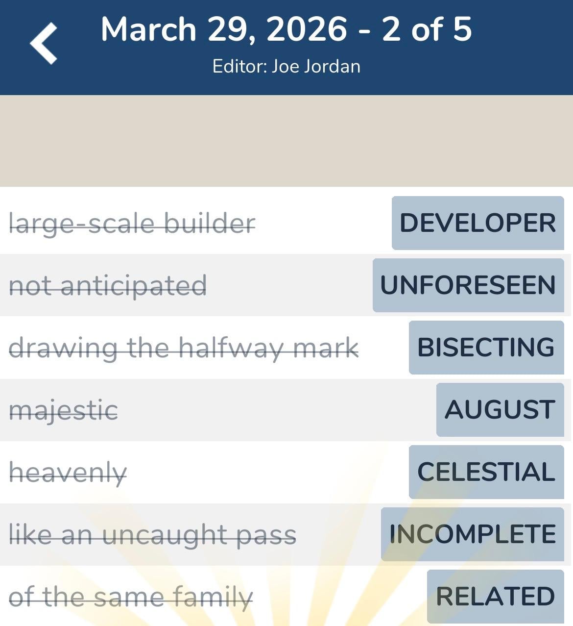 7 Little Words March 29 2026 2