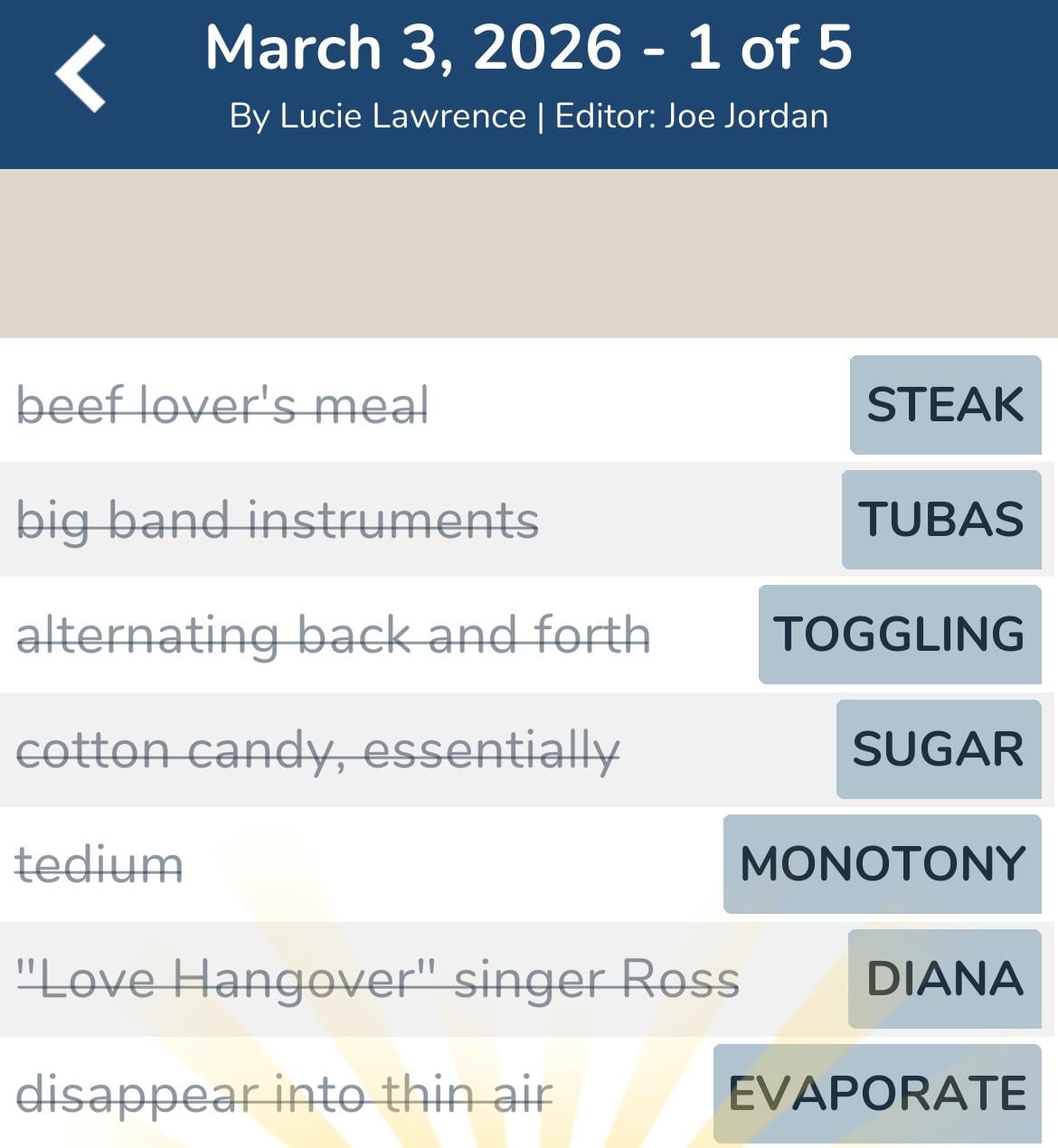 7 Little Words March 3 2026