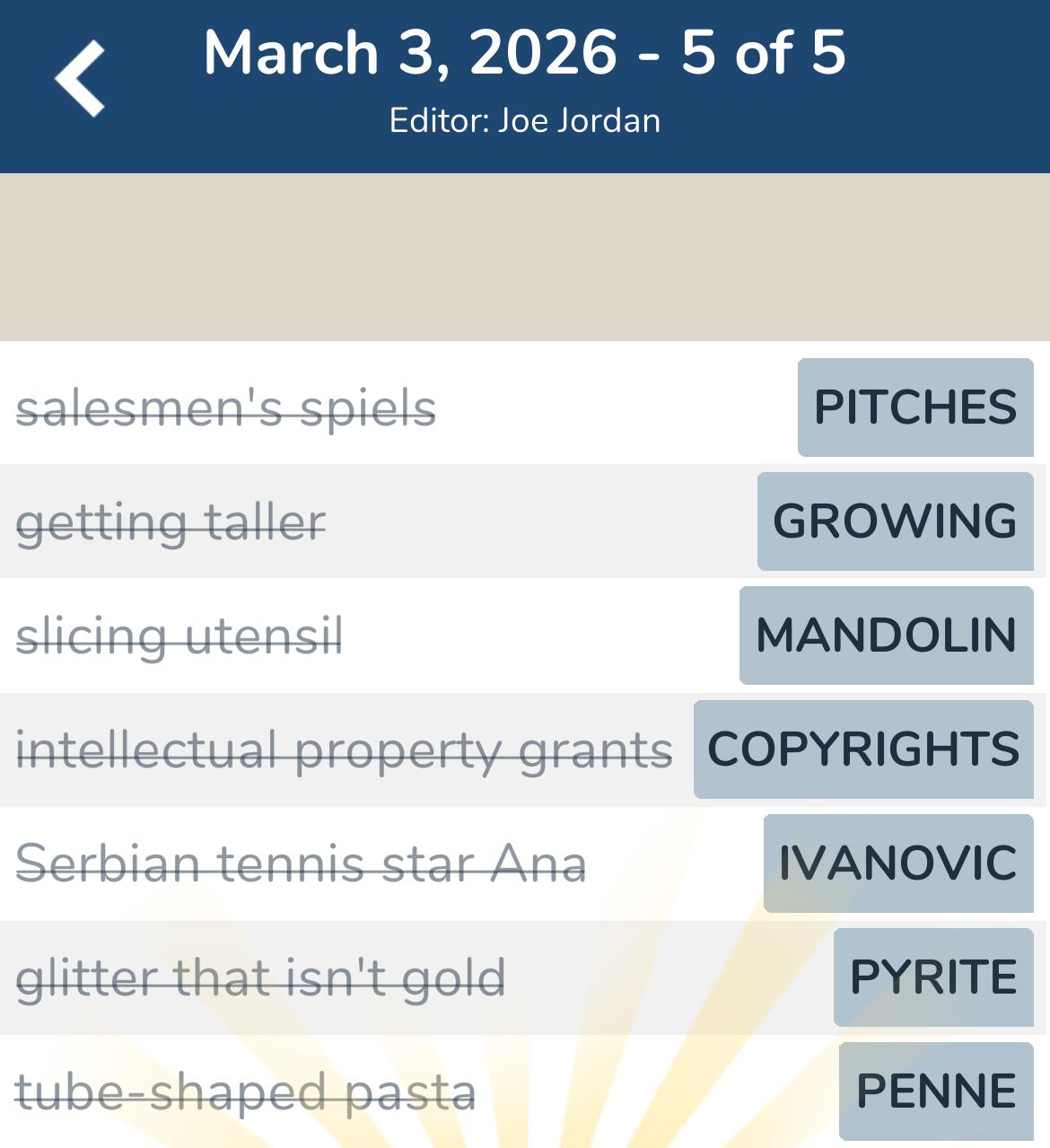 7 Little Words March 3 2026 5