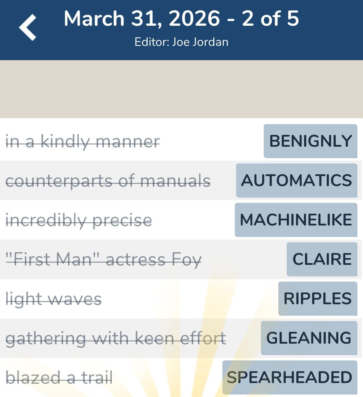 7 Little Words March 31 2026 2 7 Little Words March 31 2026 2