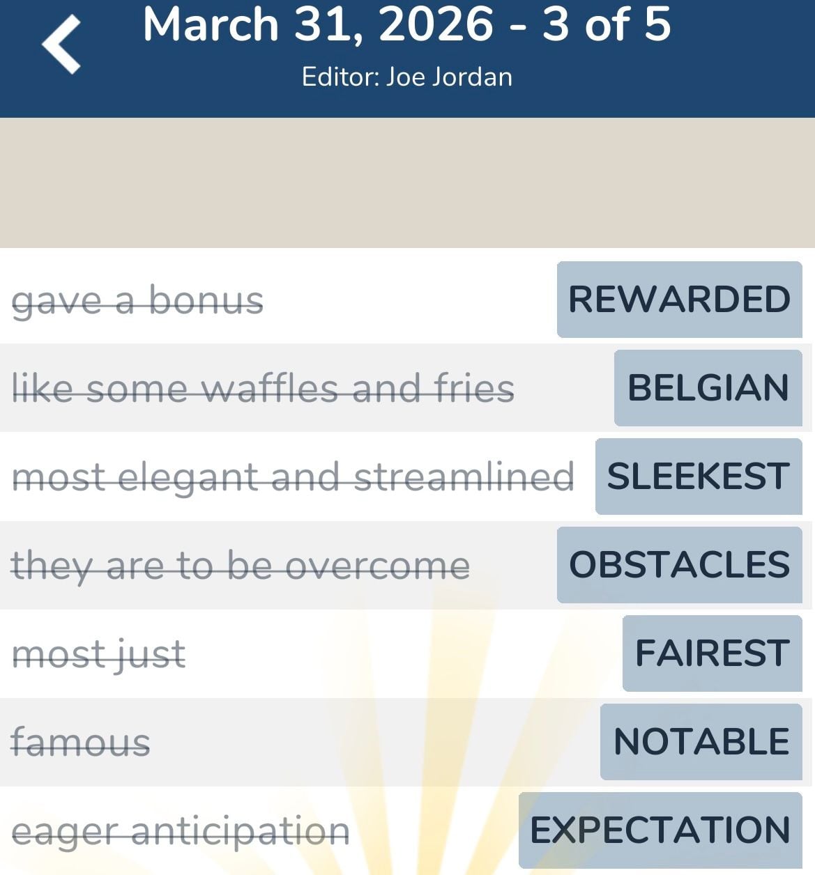 7 Little Words March 31 2026 3 7 Little Words March 31 2026 3