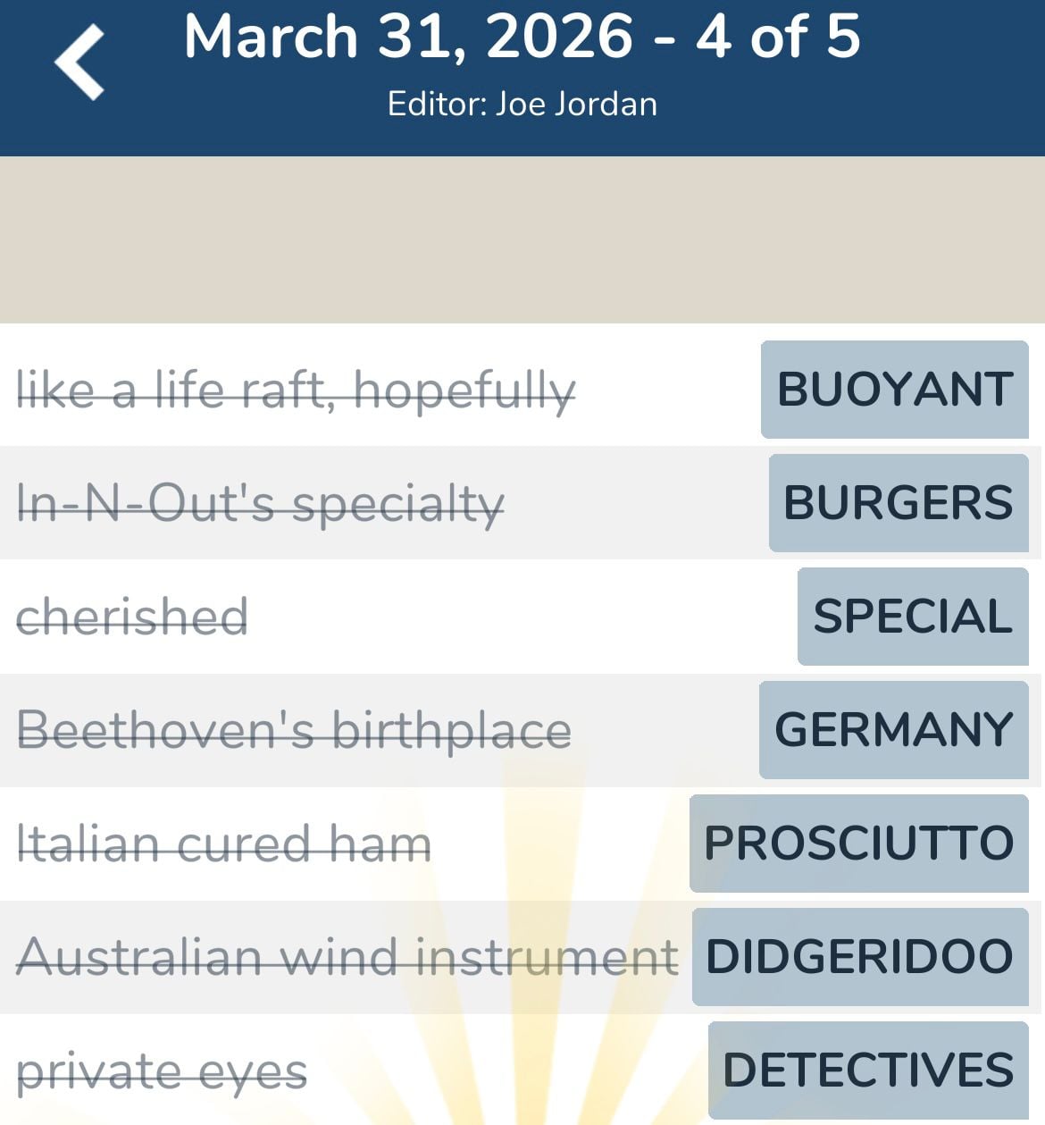 7 Little Words March 31 2026 4 7 Little Words March 31 2026 4
