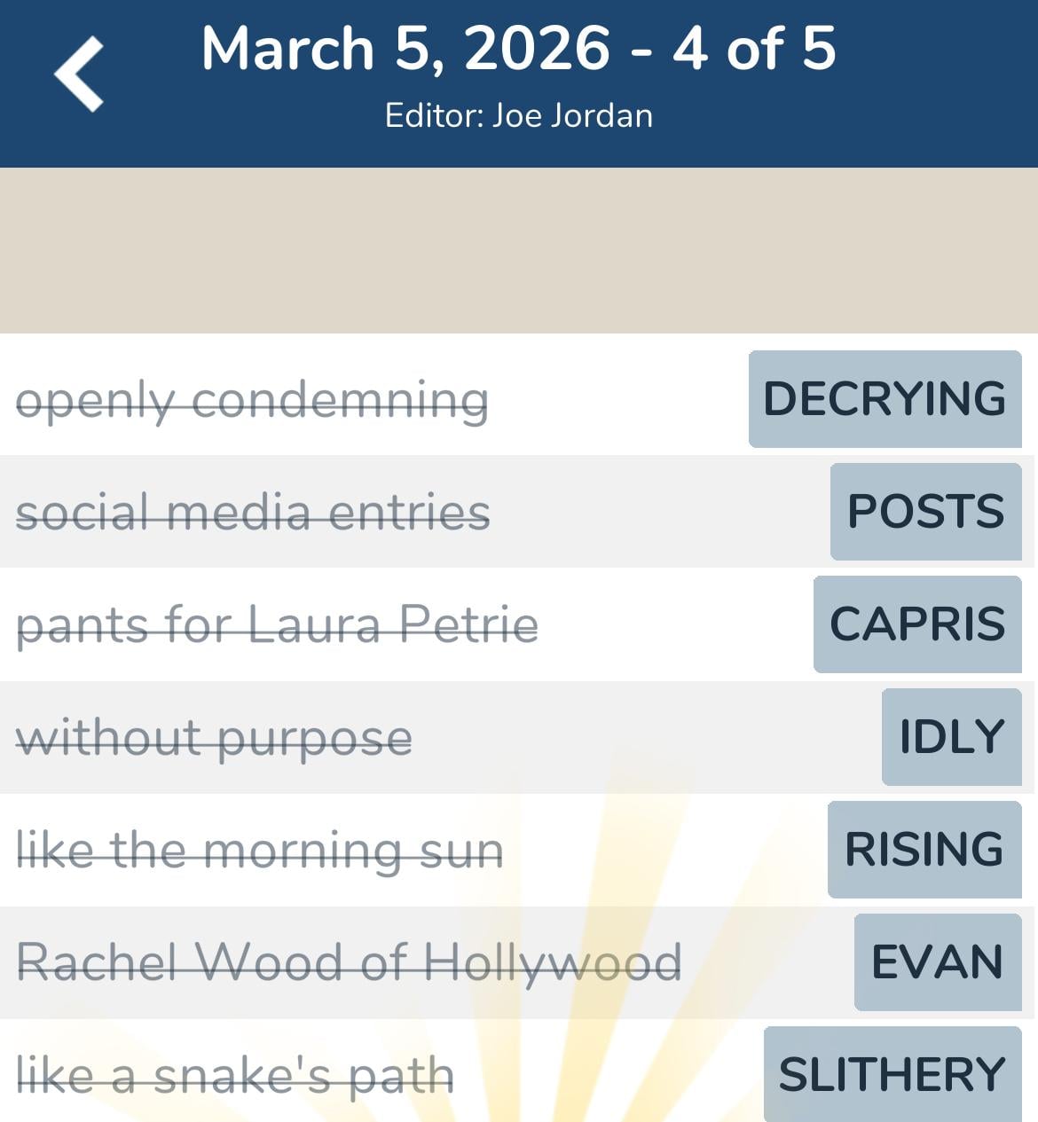 7 Little Words March 5 2026 4