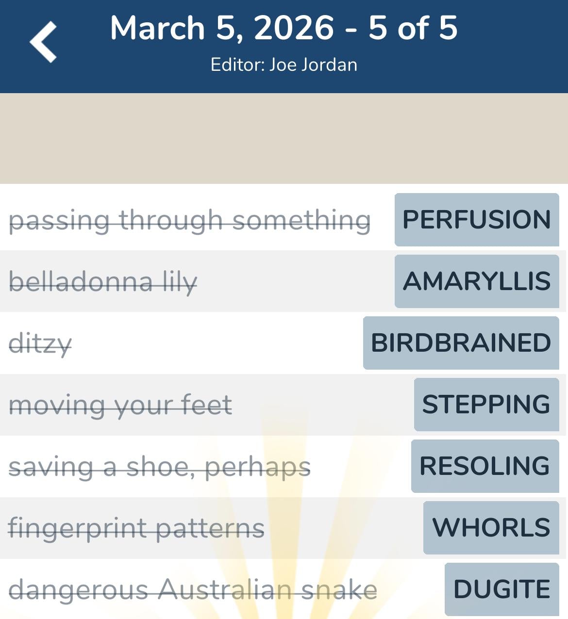 7 Little Words March 5 2026 5