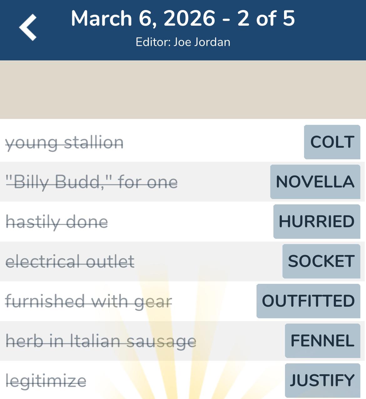 7 Little Words March 6 2026 2