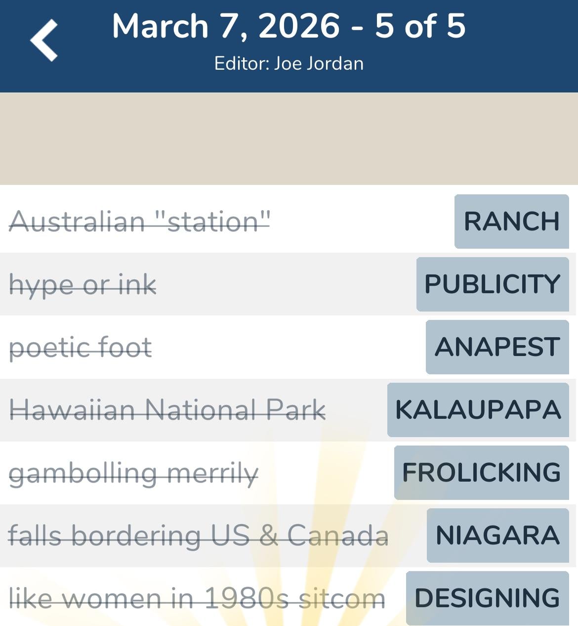 7 Little Words March 7 2026 5