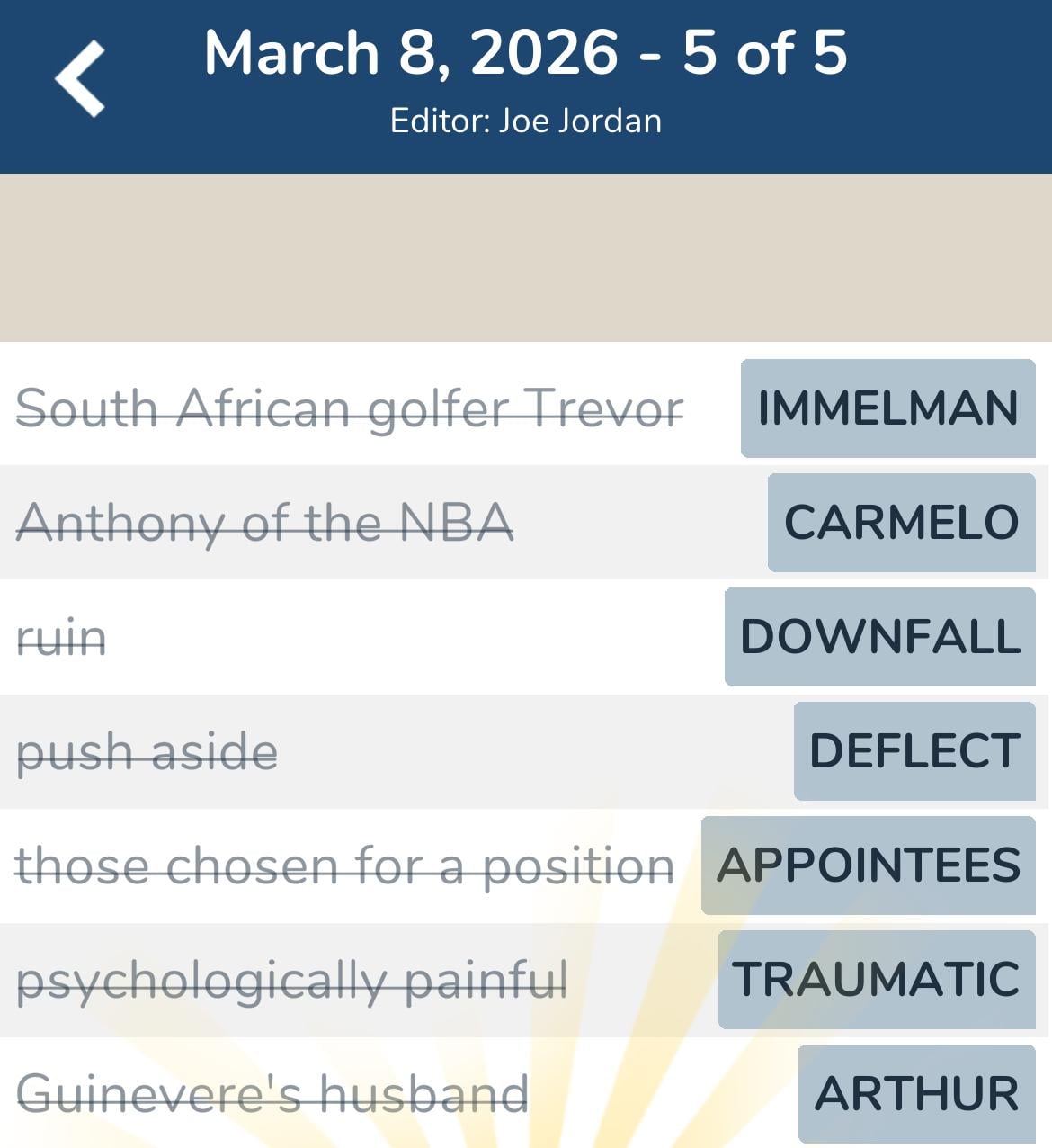 7 Little Words March 8 2026 5