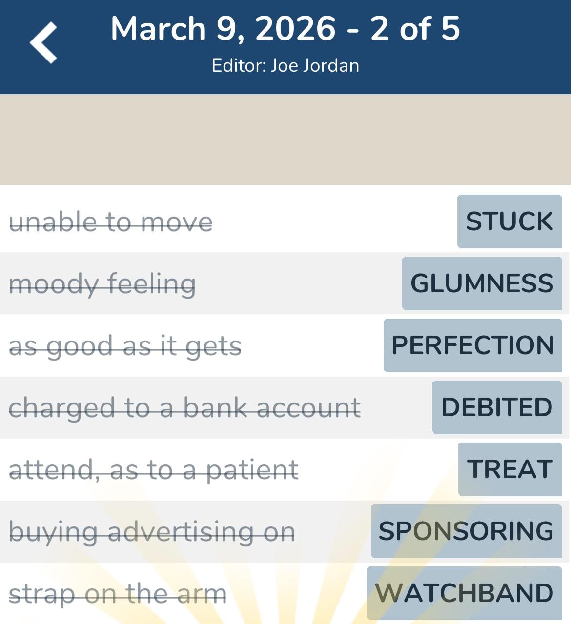 7 Little Words March 9 2026 2