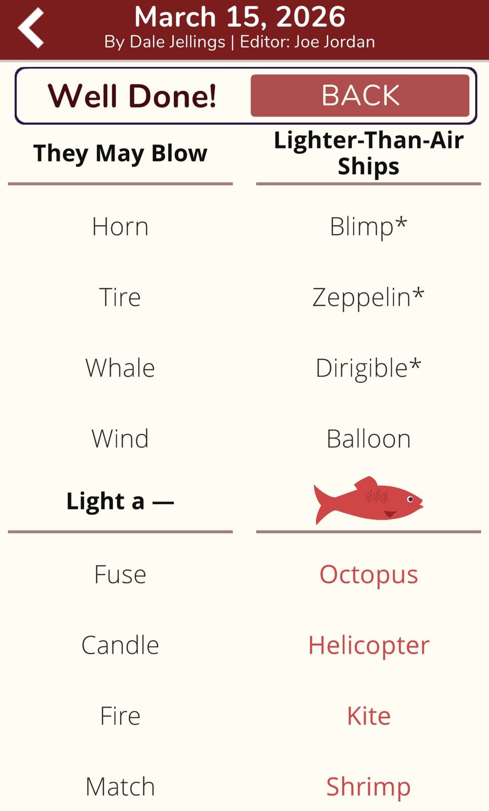 7 Little Words Red Herring March 15 2026