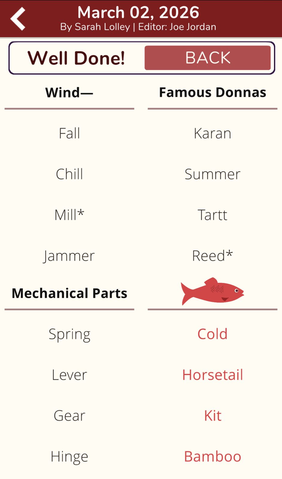 7 Little Words Red Herring March 2 2026 7 Little Words Red Herring March 2 2026