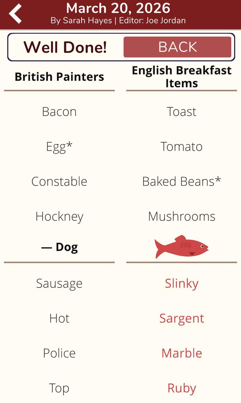 7 Little Words Red Herring March 20 2026