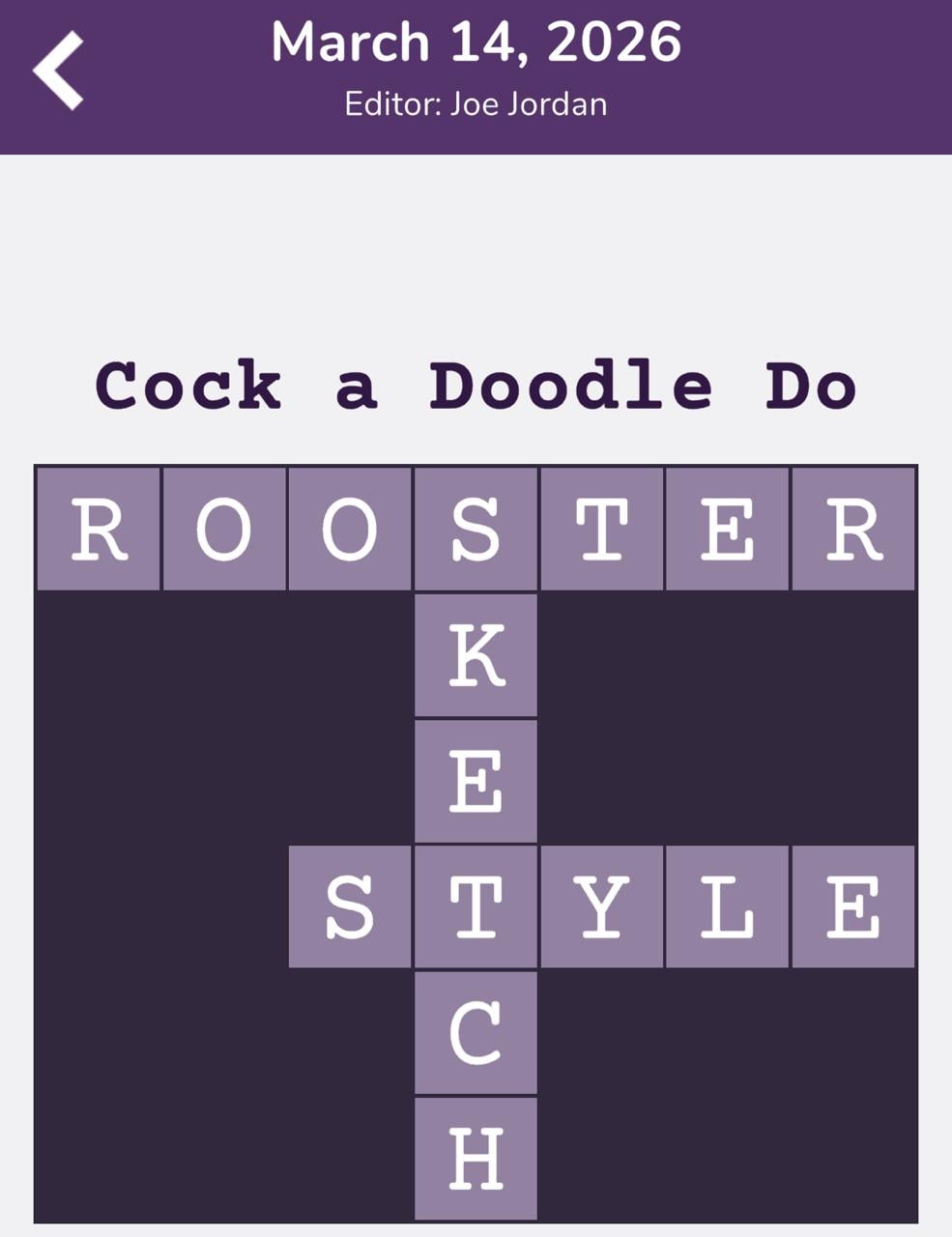 7 Little Words Tiny Little Crosswords March 14 2026