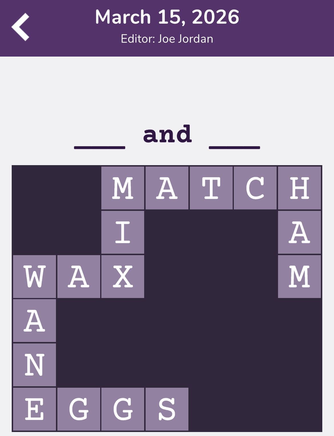 7 Little Words Tiny Little Crosswords March 15 2026