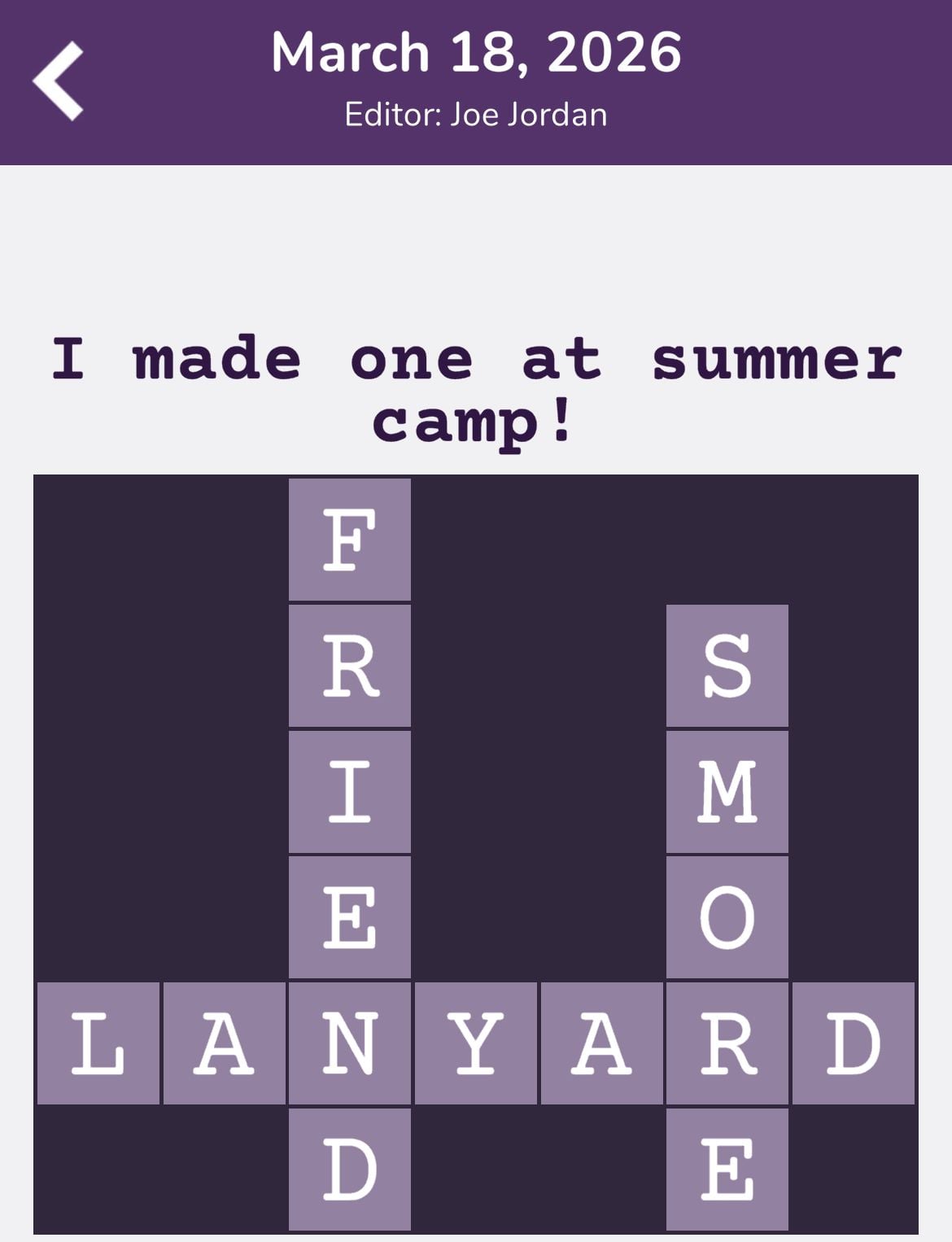 7 Little Words Tiny Little Crosswords March 18 2026