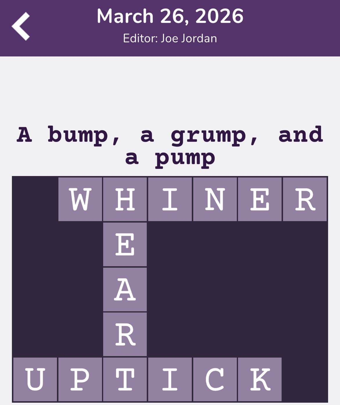 7 Little Words Tiny Little Crosswords March 26 2026