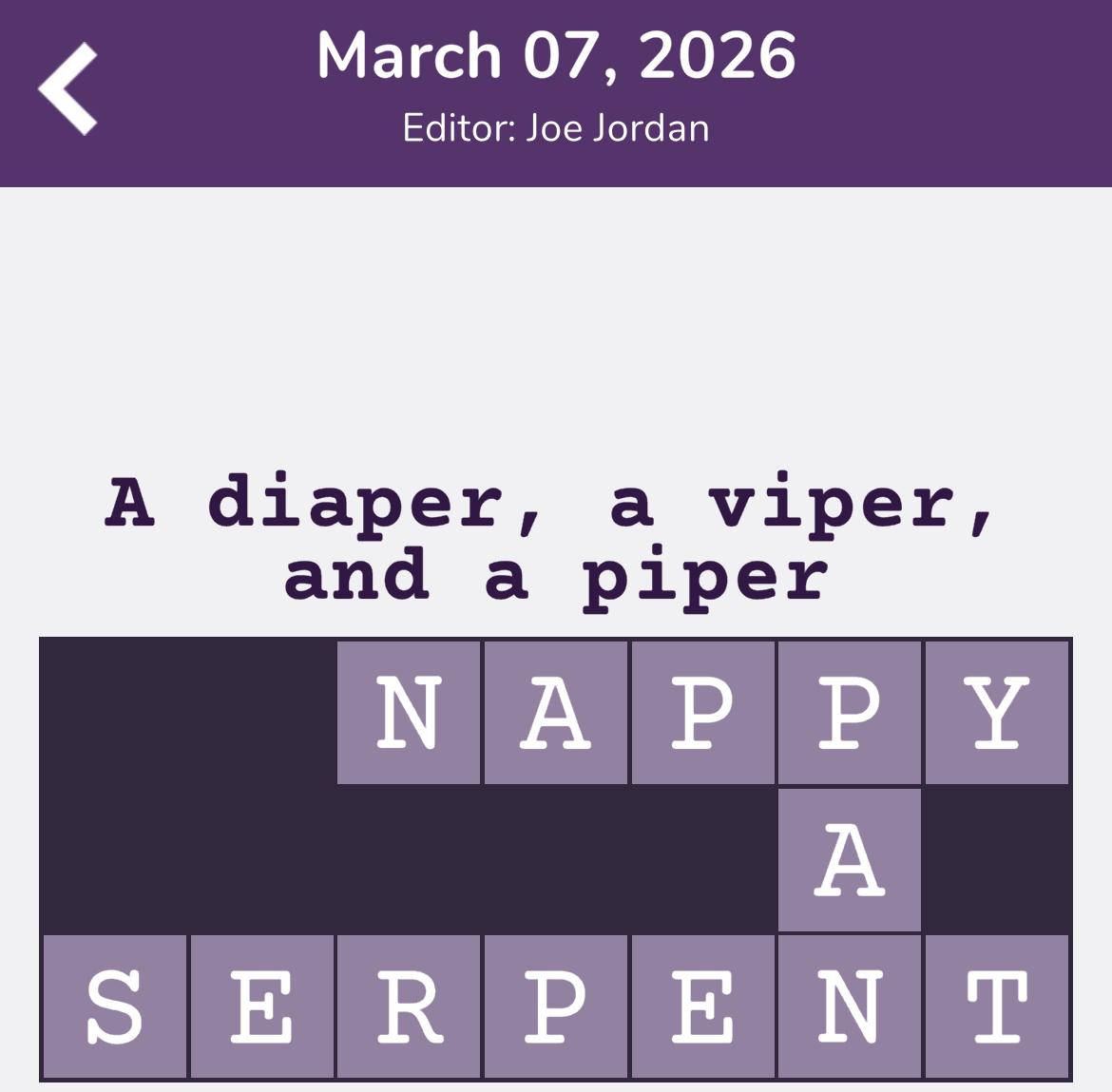 7 Little Words Tiny Little Crosswords March 7 2026