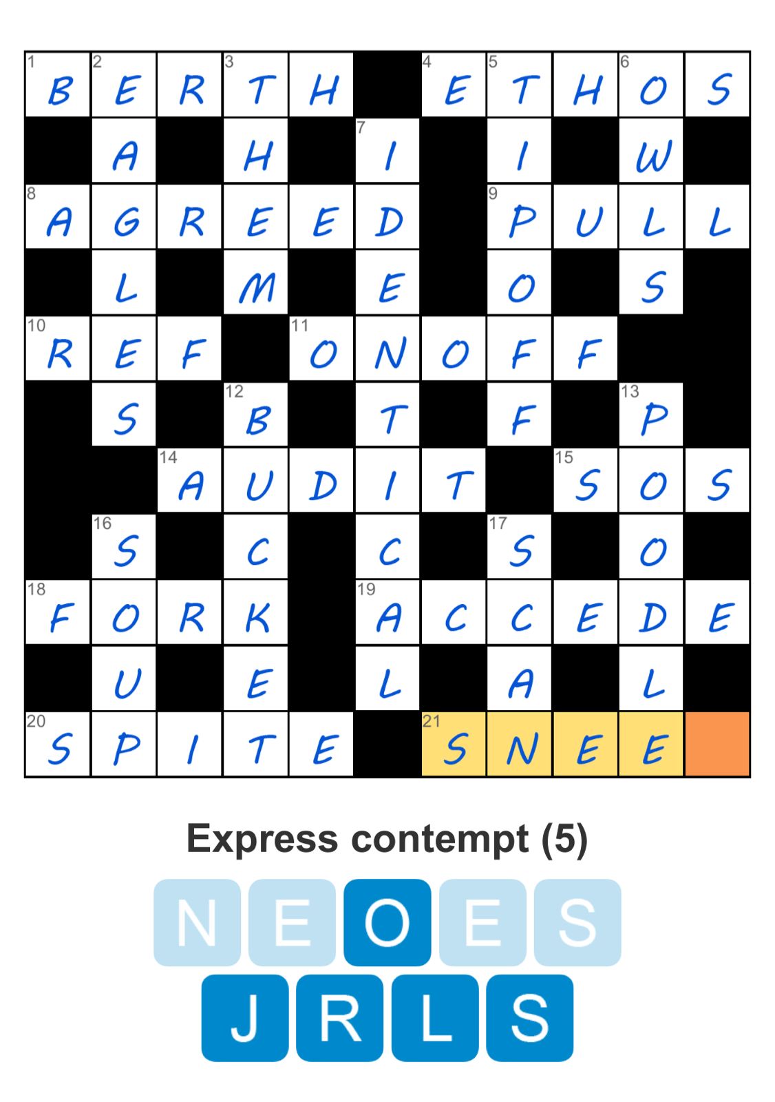 Puzzle Page Crossword March 10 2026