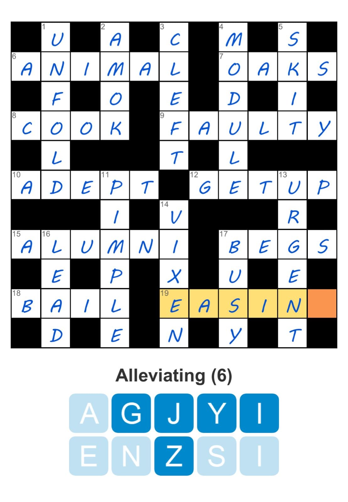 Puzzle Page Crossword March 20 2026