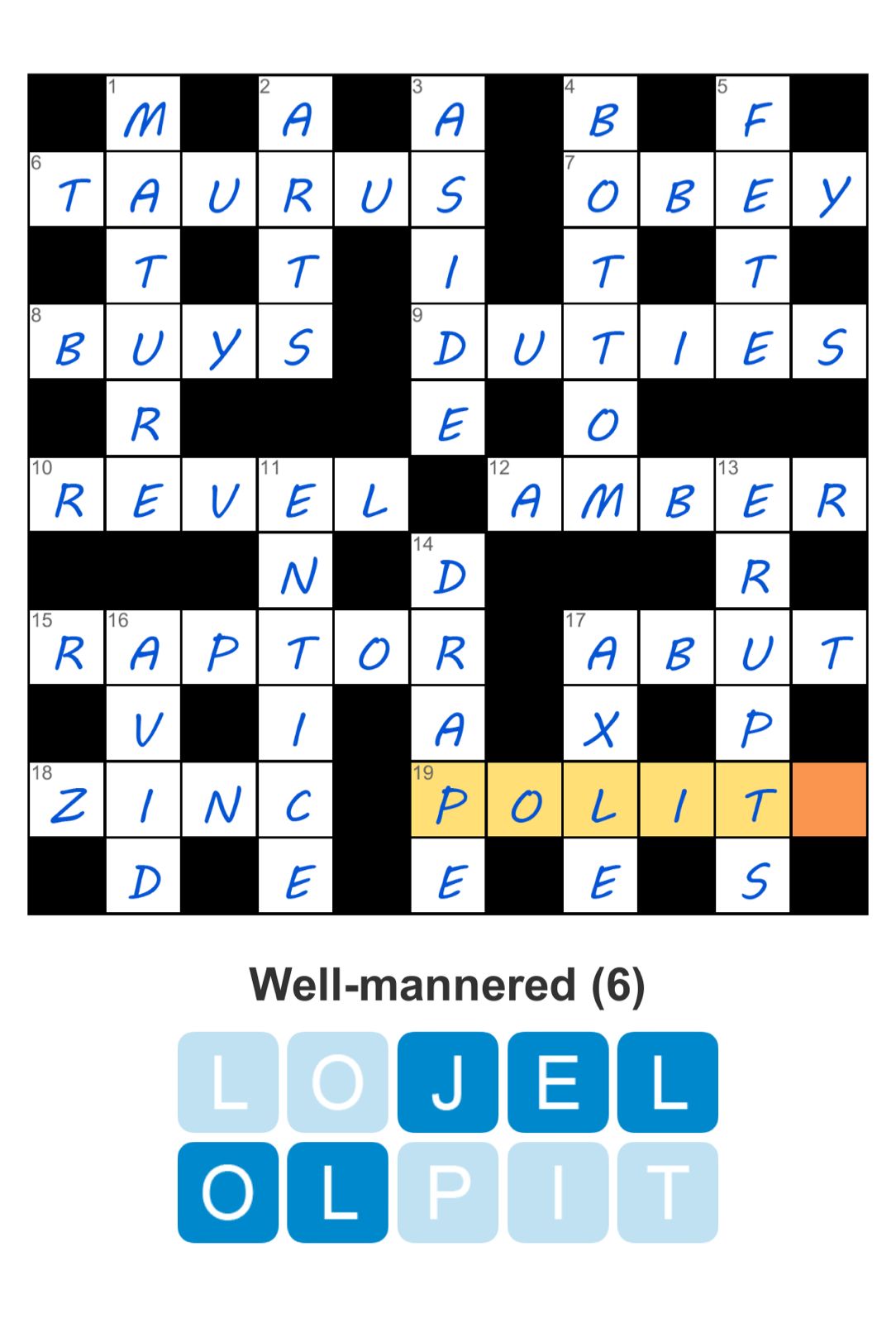 Puzzle Page Crossword March 4 2026