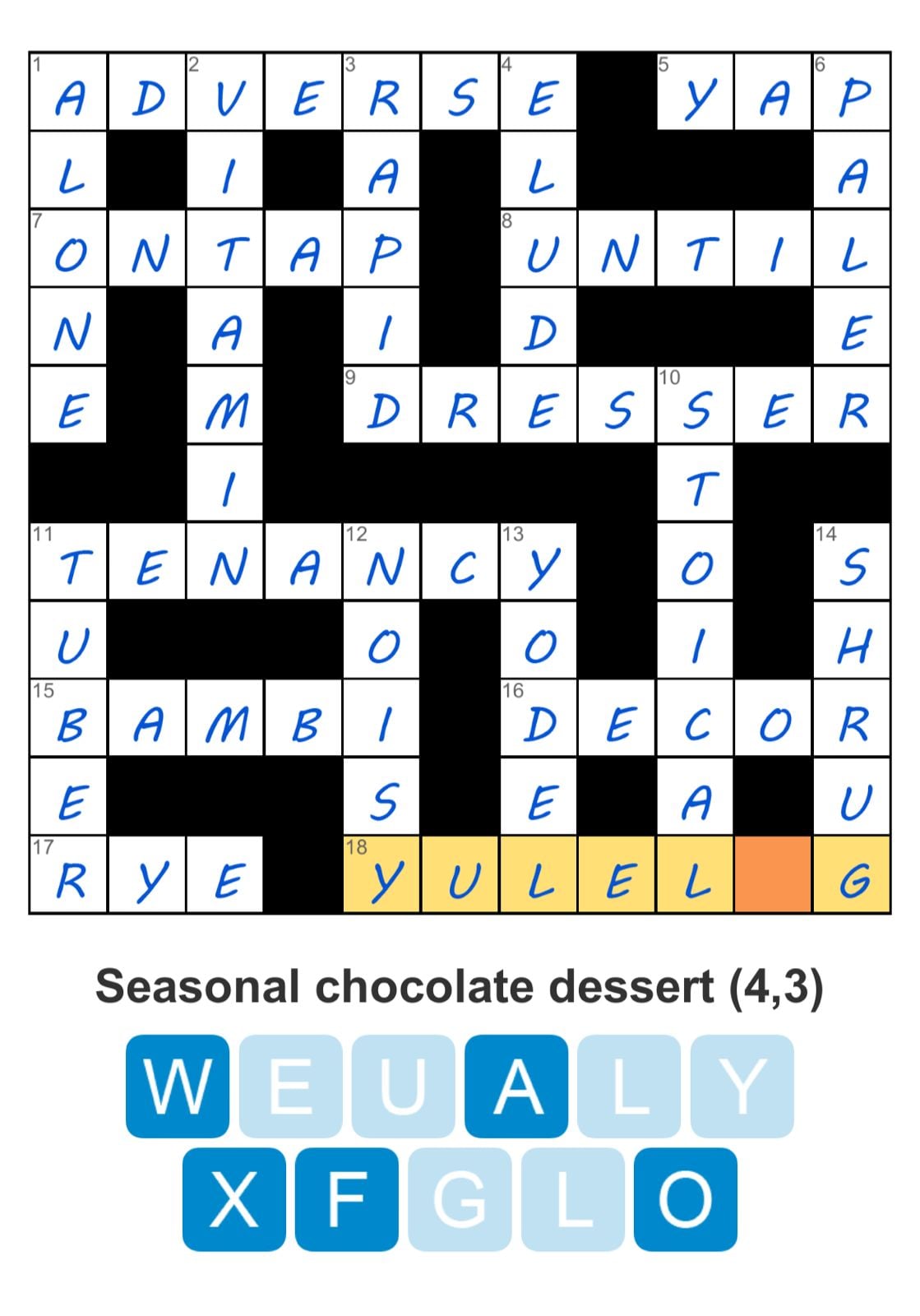 Puzzle Page Crossword March 5 2026