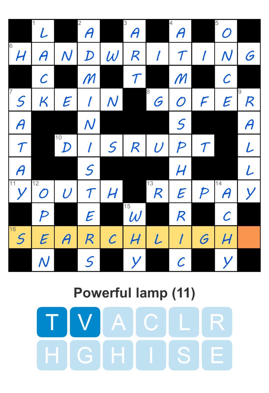 Puzzle Page Crossword March 6 2026