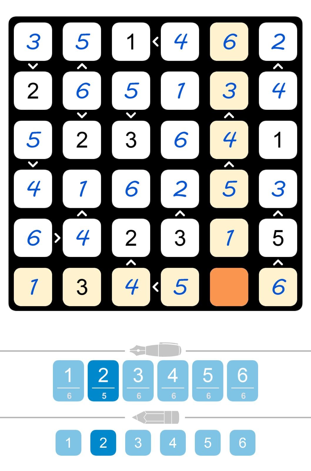 Puzzle Page Futoshiki March 21 2026