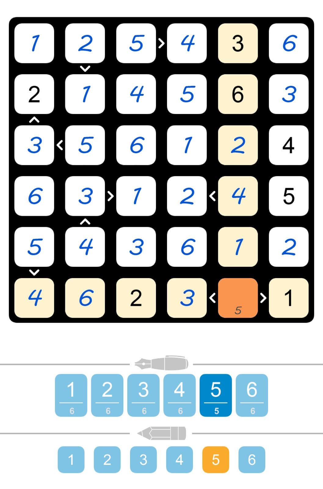 Puzzle Page Futoshiki March 7 2026