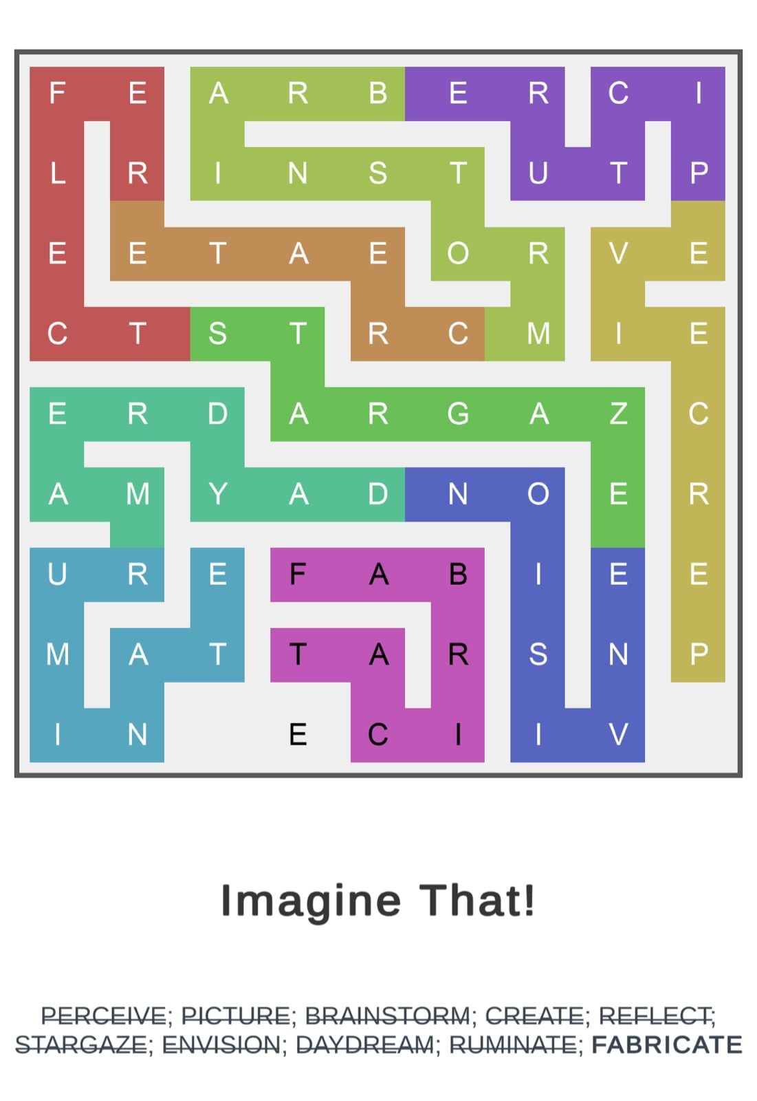 Puzzle Page Word Snake March 18 2026