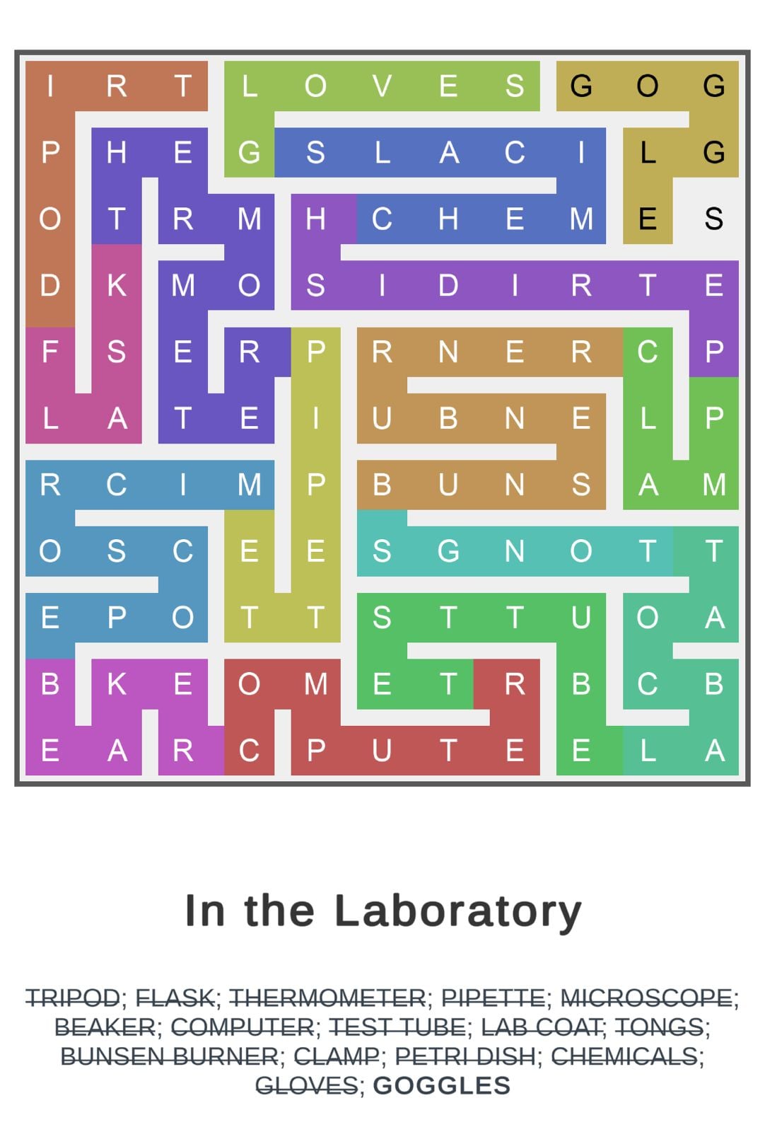 Puzzle Page Word Snake March 28 2026