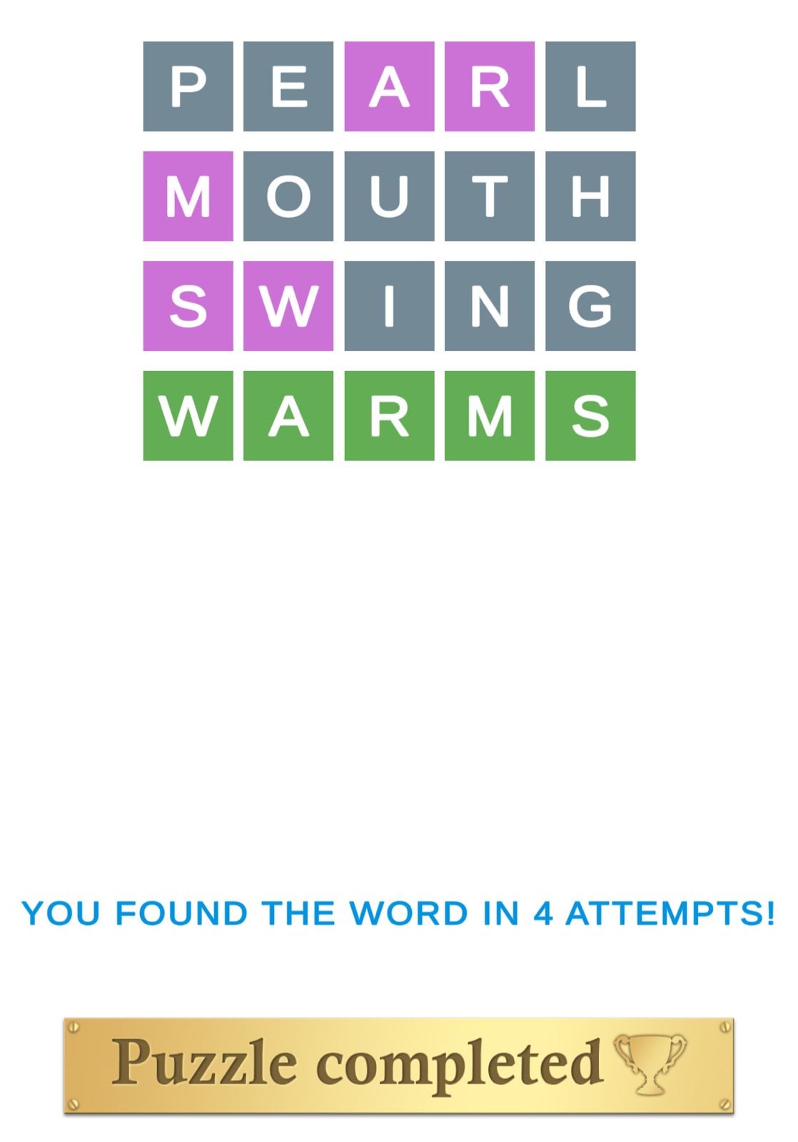 Puzzle Page Wordy March 20 2026