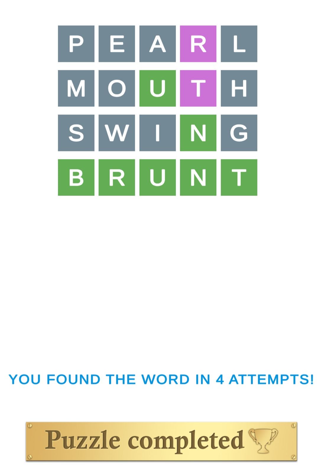 Puzzle Page Wordy March 25 2026