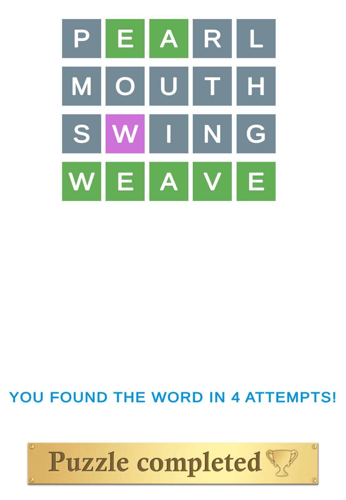 Puzzle Page Wordy March 27 2026