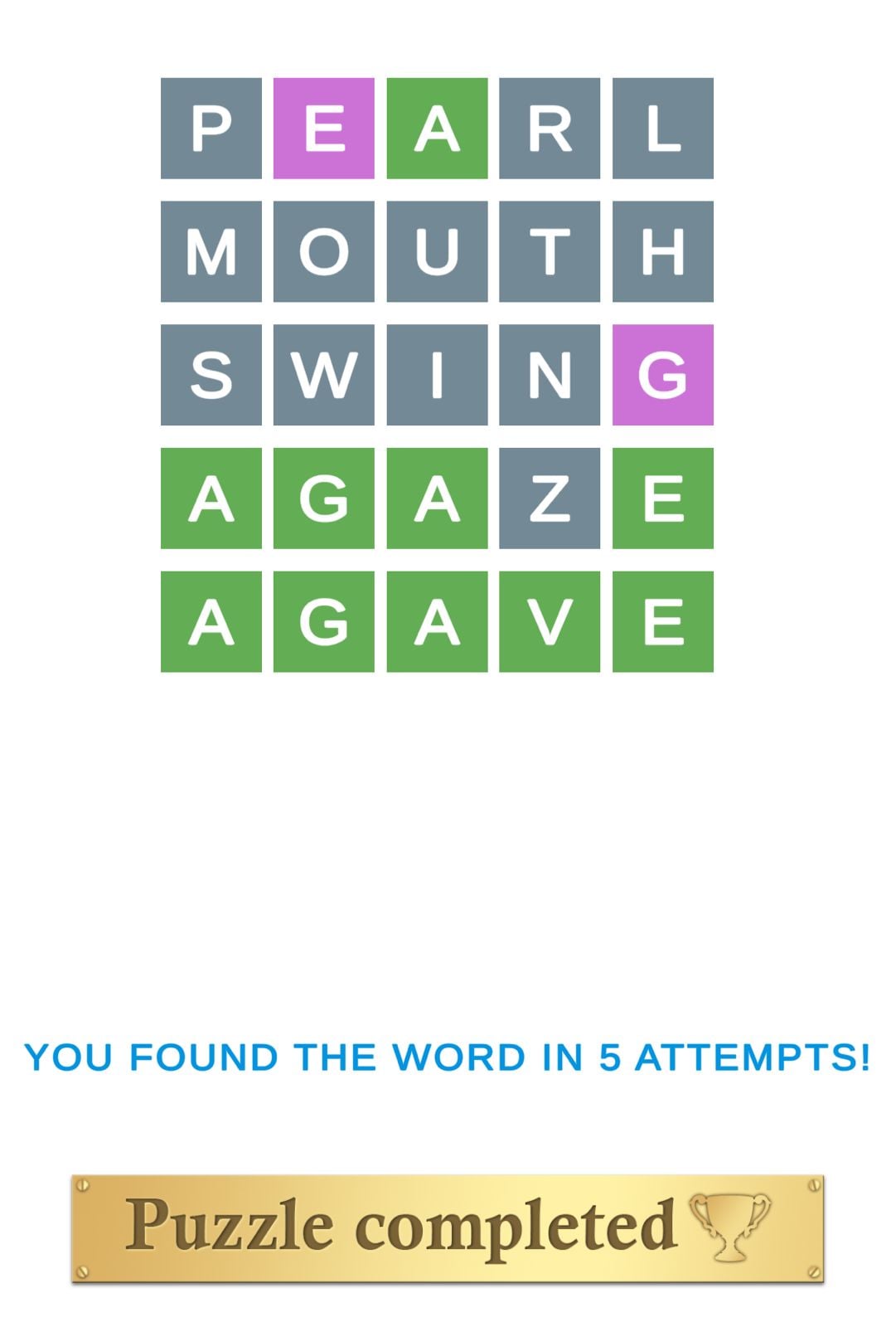 Puzzle Page Wordy March 6 2026