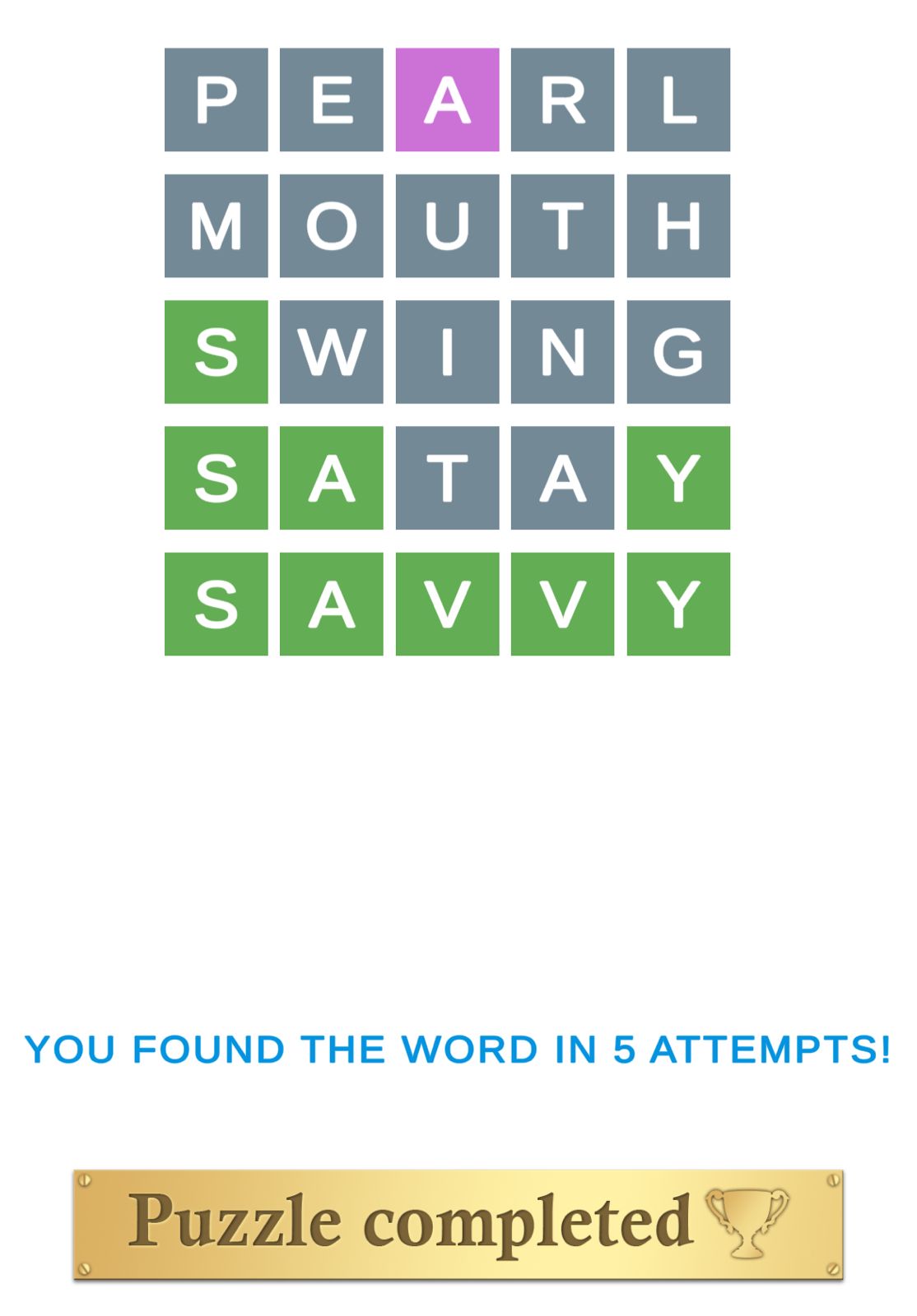 Puzzle Page Wordy March 9 2026