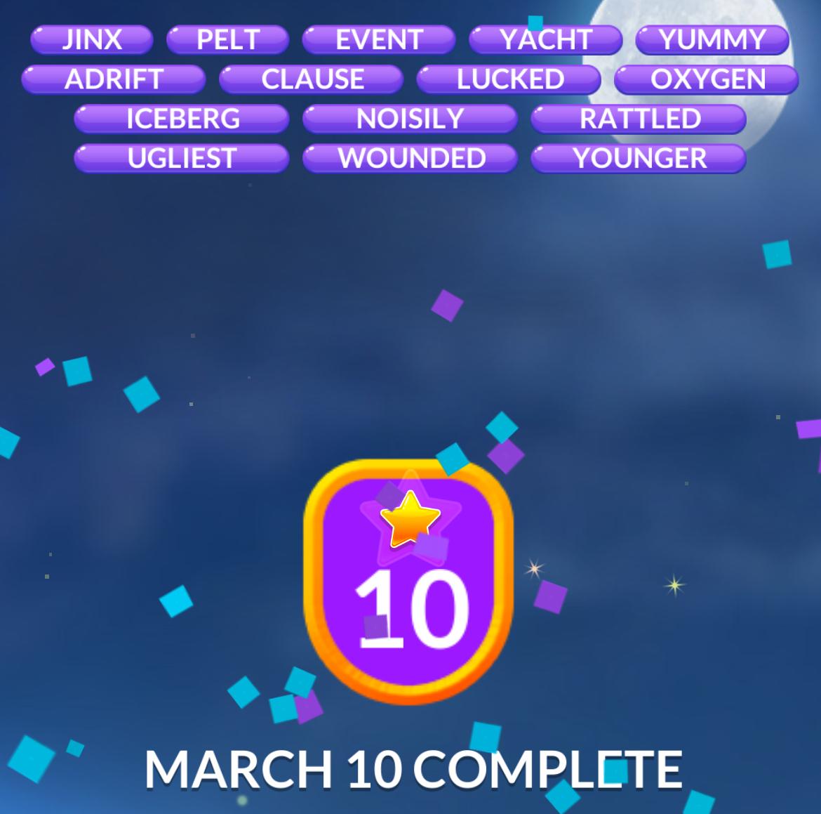 Word Stacks Daily Puzzle March 10 2026 Word Stacks Daily Puzzle March 10 2026
